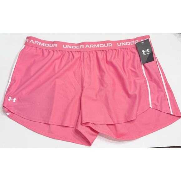 Under Armour Women’s Loose Tech Play Up Shorts 2XL Pink - Picture 1 of 7